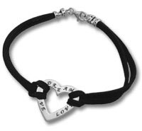 Affirmation Heart Bracelet 7.5"