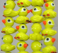 Yellow Bird Glass Beads