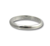 Plain 3mm Silver Band
