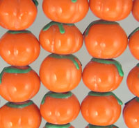Pumpkin Orange Glass Beads