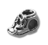 Spacer Bead shaped as Baby Shoe