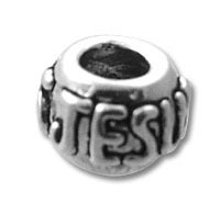 "Jesus" Spacer Bead