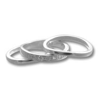 Three Silver Ring Set