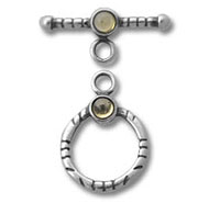 Small Toggle with Citrine Stone