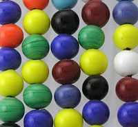 Multi Color Round Glass Beads