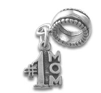 Spacer Bead with #1 Mom