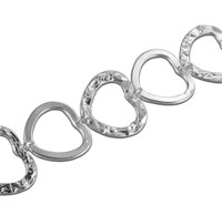 Hammered & Plain Link Chain