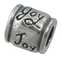 "Joy" Silver Spacer Bead