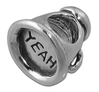 "Yeah" Megaphone Spacer Bead