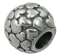 Spacer Bead with Hearts
