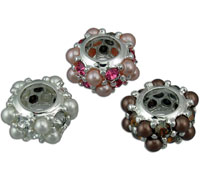 Pearl and Crystal Spacer Bead
