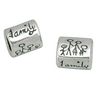 "Family" Silver Spacer Bead