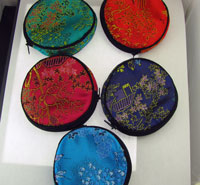 Oriental Scenery Embroidery Jewelry Zipper Bags