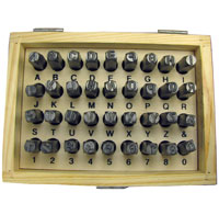 3mm Letter and Number Punch Set