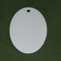 Silver 27mm Oval Stamping Blank