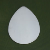 Silver Tear Drop Stamping Blank