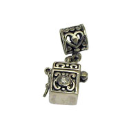 Silver Spacer with Prayer Box