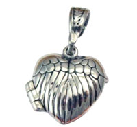 Silver Angel Wing Locket
