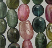8mm Oval Tourmaline Beads