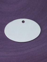 Silver Oval Stamping Blank