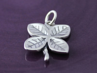 Sterling Silver Four Leaf Clover Charm