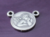 Silver Raphael Angel Link Charm