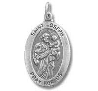 Silver Saint Joseph Charm