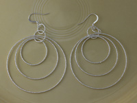 Diamond Cut Hoop Earrings