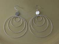 Diamond Cut Hoop Earrings