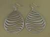 Teardrop Cutout Dangle Earrings