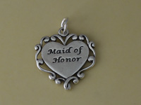 Maid of Honor Heart Charm