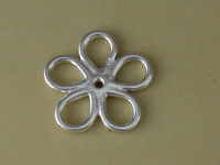 Silver Cutout Daisy Charm