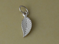 Silver Leaf Charm