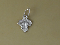Silver Leaf Charm