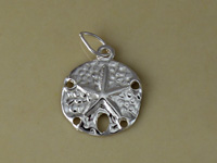 Silver Sand Dollar Charm