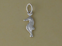 Silver Sea Horse Charm