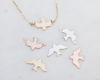 Gold Filled Bird Stamping Blank