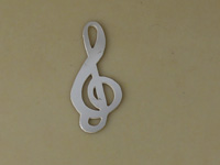 Silver Music Notes Charm
