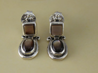 Small MOP Dangle Post Earrings