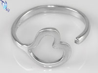 Swirly Heart Adjustable Ring