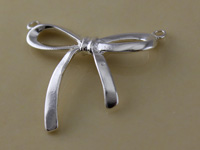 Large Ribbon Bow Link Charm