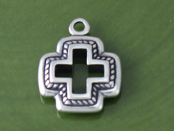 Small Cutout Cross Charm
