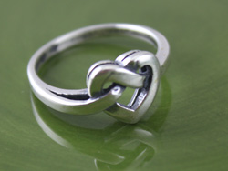 Knotted Heart Ring