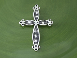 Large Design Dotted Cross Charm