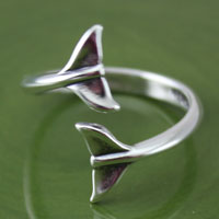 Whale Tail Adjustable Ring