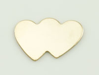 Double Hearts Stamping Blank