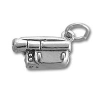 Sterling Silver Video Camera Charm