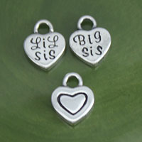 Big Sis, Lil Sis Heart Charm