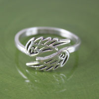 Angel Wings Adjustable Ring