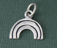 Sterling Silver Rainbow Charm